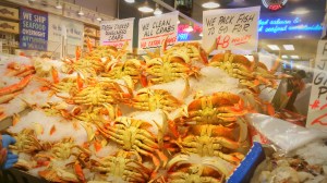 Dungeness Crabs in Pike Place